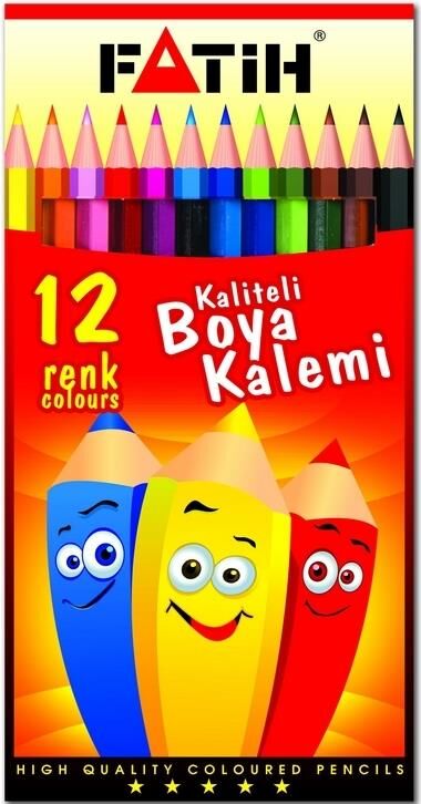 Fatih Kuruboya 12'li Karton Kutu Tam Boy Fa-33112