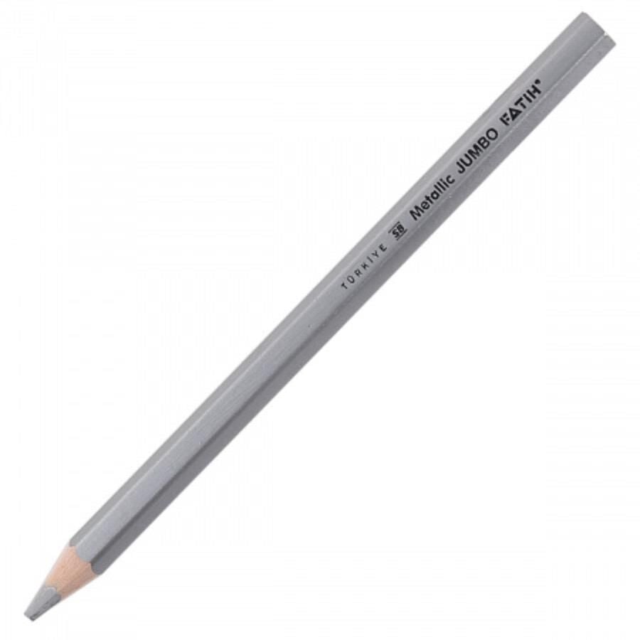 Fatih Kuruboya Jumbo Köşeli Metalik Gümüş Fa-33370-g