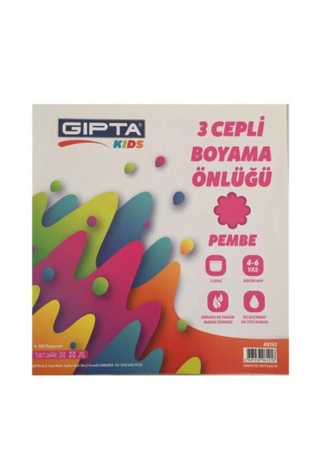 Gıpta Kıds Boyama Önlüğü 4-6 Yaş Pembe 4-k872200-5001
