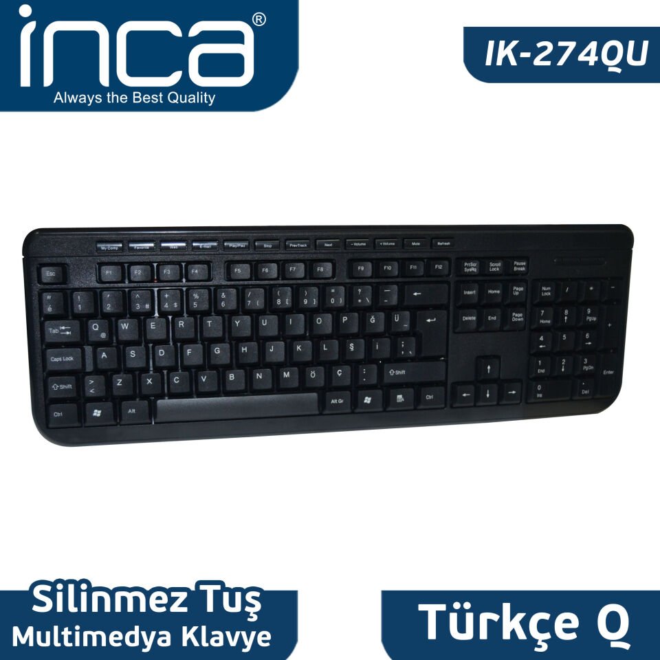 Inca Ik-274qu Multimedya Q-usb Klavye