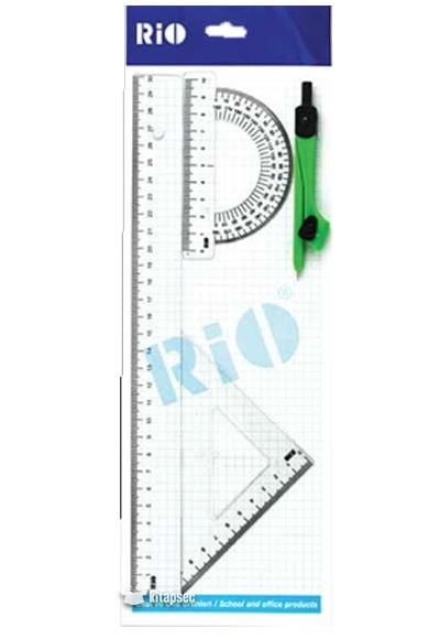 Rio Çizim Seti 4'lü Pergelli Ekonomik 408