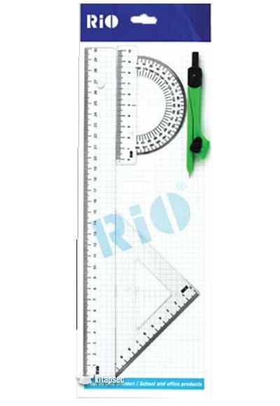 Rio Çizim Seti 4'lü Pergelli Ekonomik 408