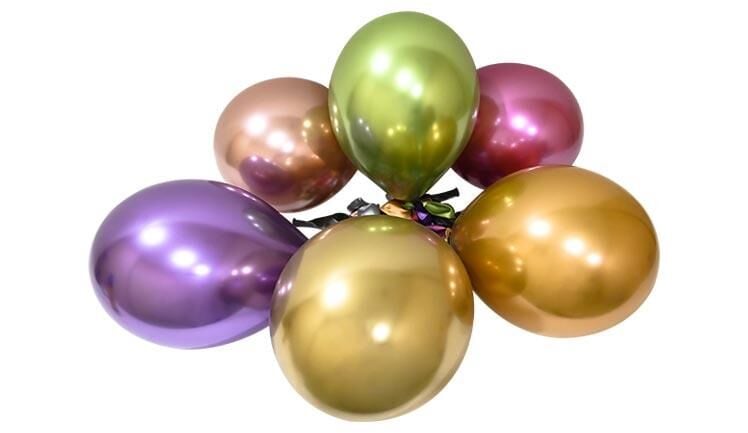 Balonevi 12'' Krom Balon Karışık 50'li