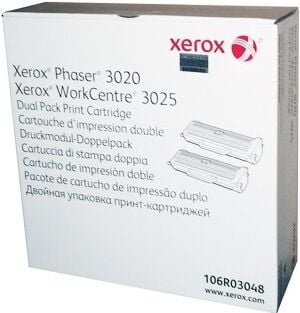 Xerox 106r03048 Phaser 3020-wc3025 Dual Pack Toner 2x1500 Sayfa
