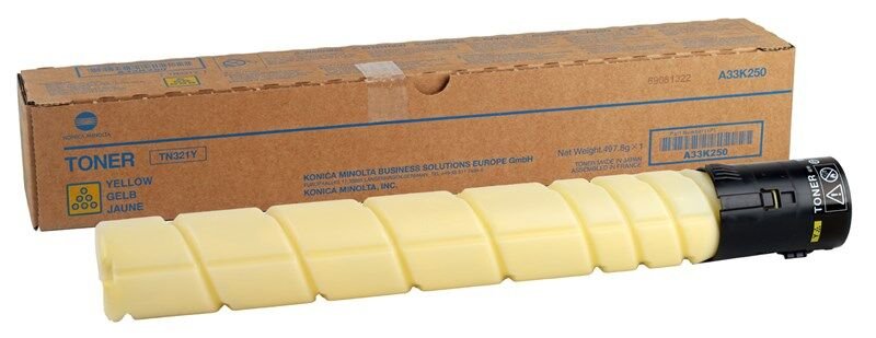 Konica Minolta Tn-321y Yellow Sarı Orjinal Fotokopi Toneri Bizhup C224-284-364 25.000 Sayfa
