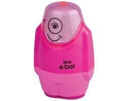 Serve Silgili Kalemtraş E-bot Fosforlu Pembe