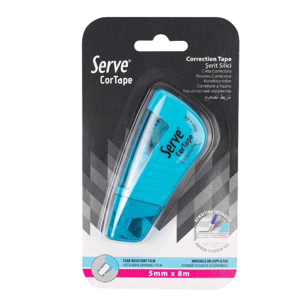 Serve Cortape Şerit Silici 5mm 8 Mt Fosforlu Mavi