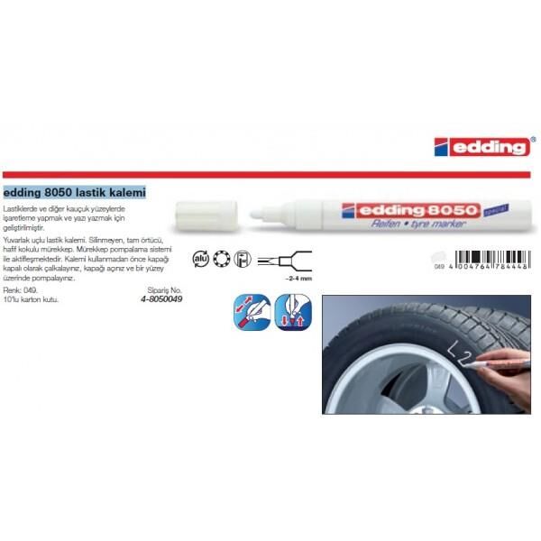 Edding Lastik Kalemi Beyaz (e-8050) Ed805049