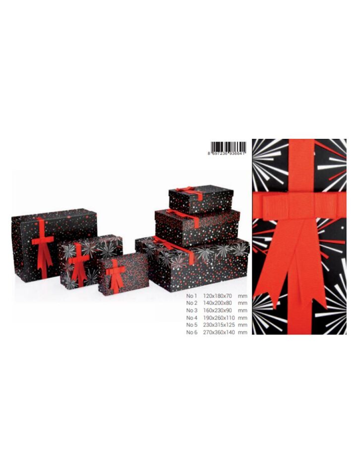 Gıpta Hediyelik Kutu Festıve Dikdörtgen Bx66410-4