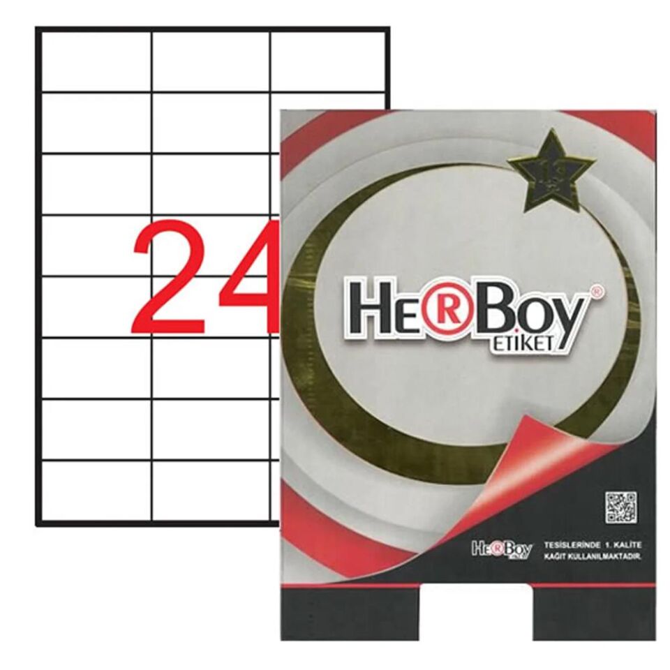 Herboy Laser Etiket 70x37.125 Mm Hb-1037