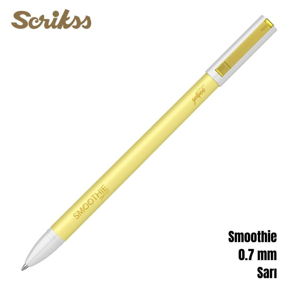 Scrikss Office Tükenmez Kalem 0,7 Mm Gel Smoothıe Sarı T00sdcc7sjp09a