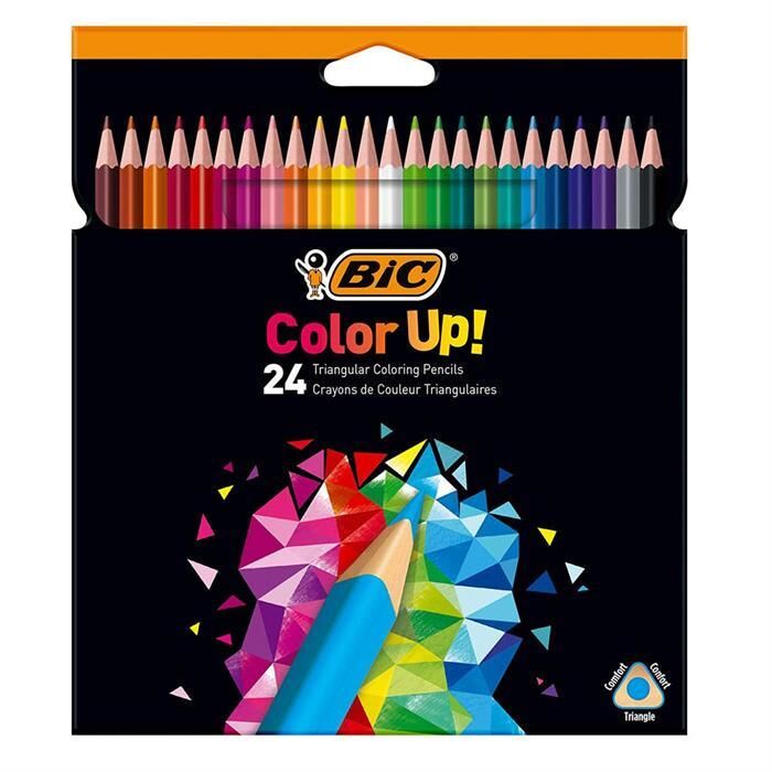 Bic Kuruboya 24'lü Color Up Üçgen Karton Kutu 9641482