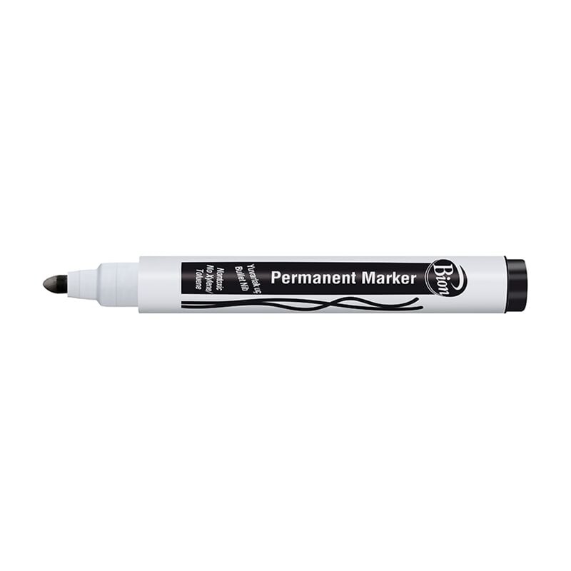 Bion Permanent Marker Yuvarlak Uç Siyah 9175