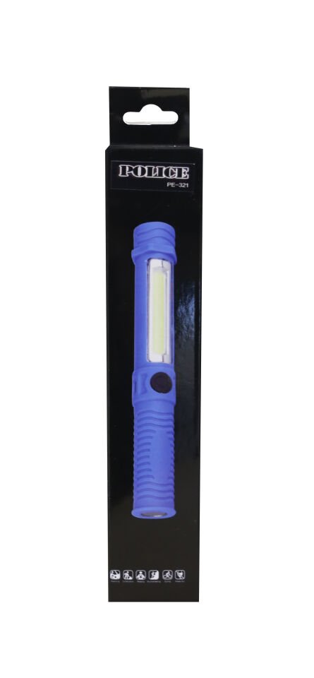 Police Pe-321 Yan Aydınlatma Işıklı Ve Magnet, Şarjlı El Feneri