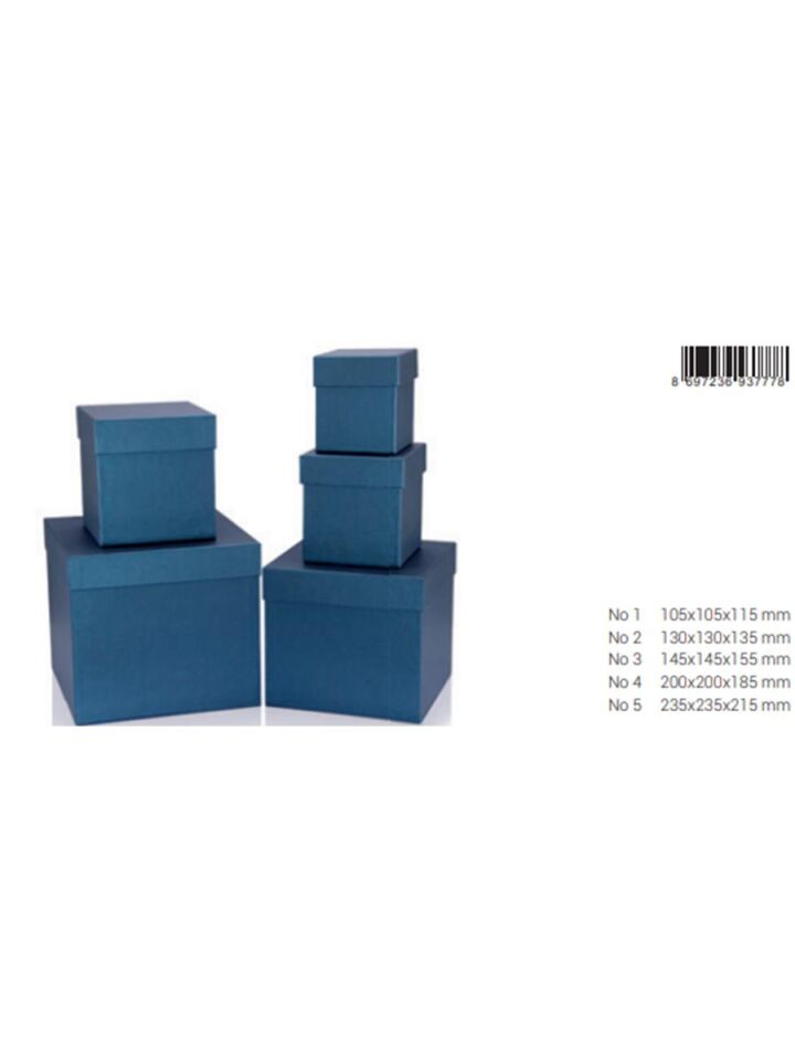Gıpta Hediyelik Kutu Rutıla Navy Küp Bx77780-5