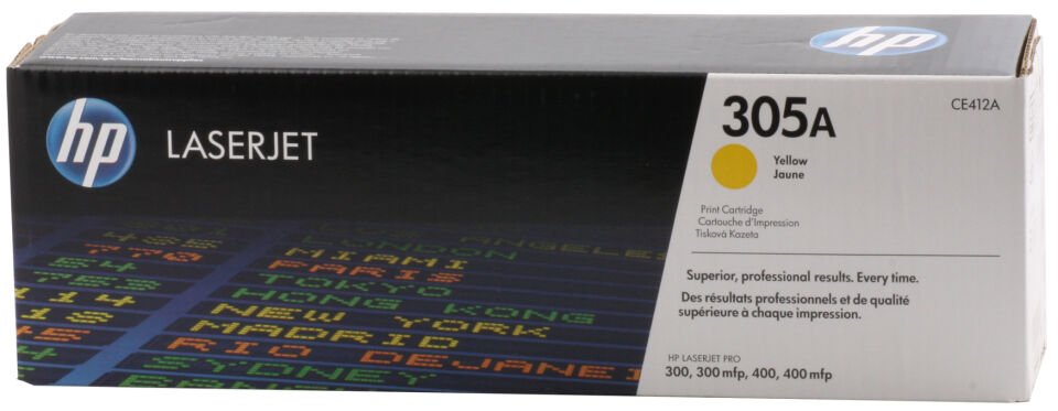 Hp 305a Yellow Sarı 2.600 Sayfa Toner Ce412a