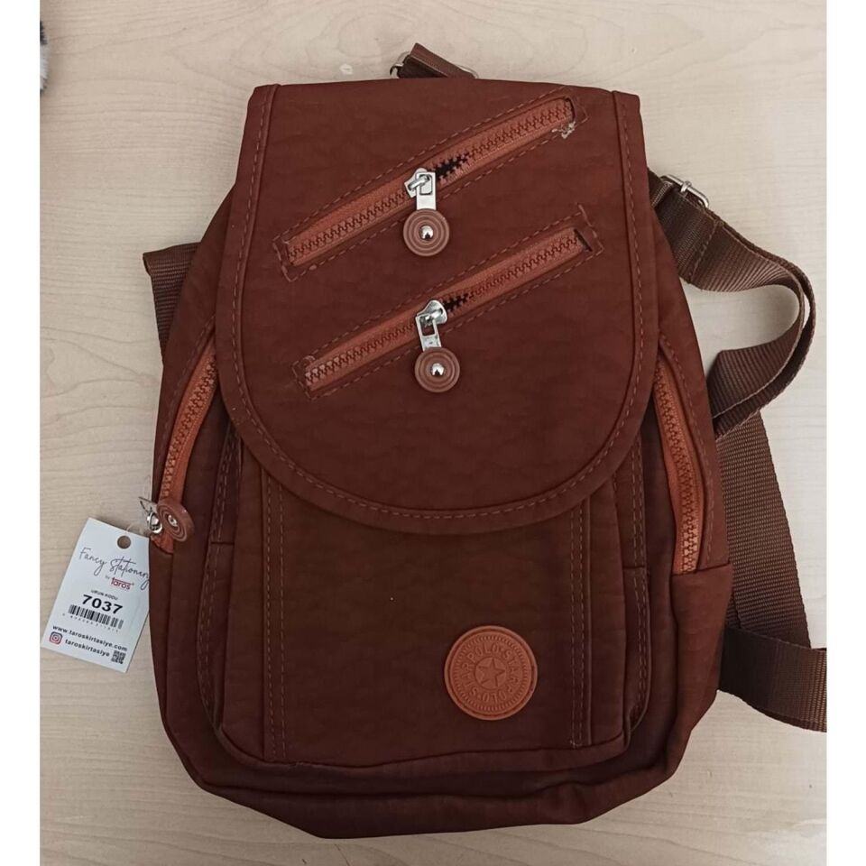 Taros Orta Boy Star Lıfe Sırt Çantası Kahverengi 7037