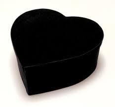 Gıpta Hediyelik Kutu Milla Siyah Kalp Bx89650-3