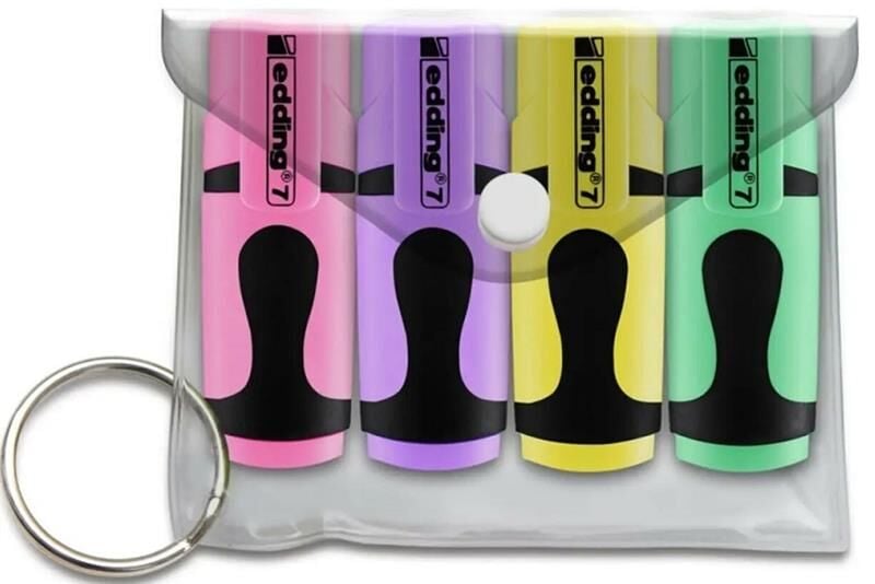 Edding Mini Fosforlu Kalem Pastel Renkler 4'lü Poşet (e-7) Karışık Ed7p499pas