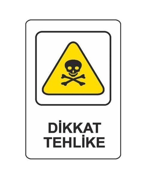 Ekstrafix 203 (yul-309) 16x24 Dikkat Tehlike