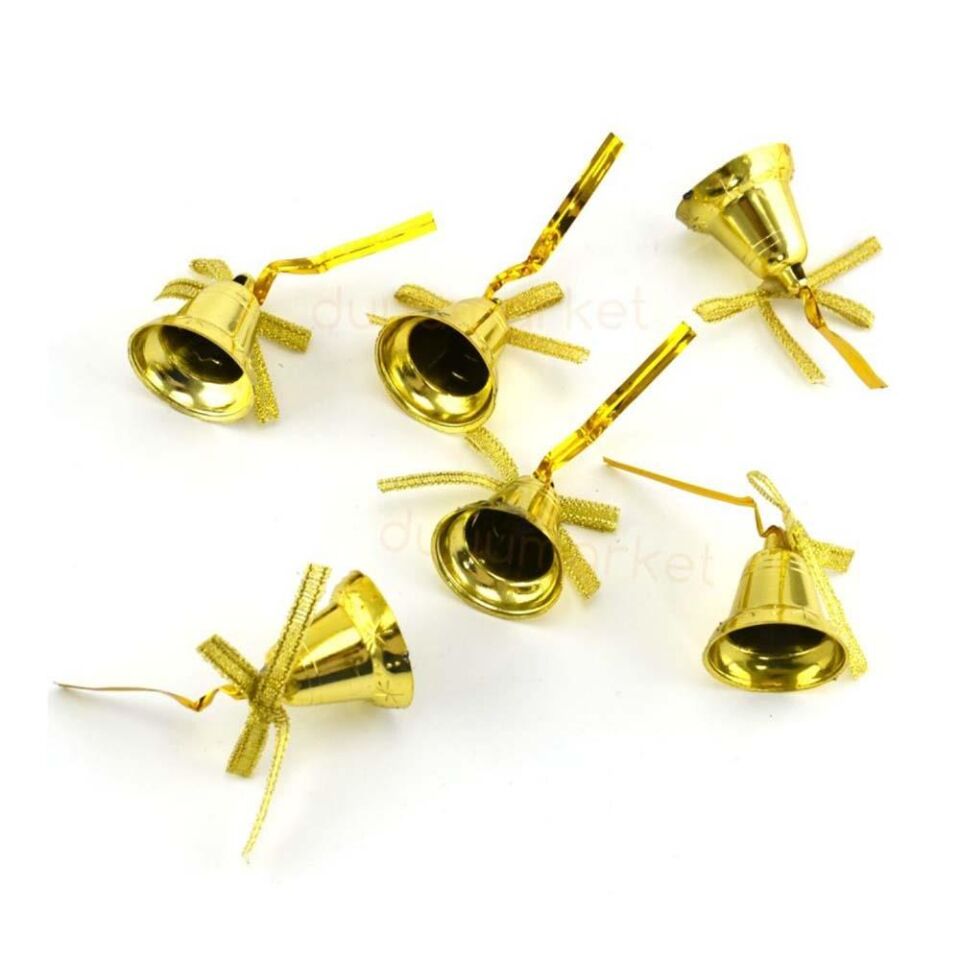 Nedi Ağaç Süsü Çalmayan Çan 6 Lı Nedi-as2