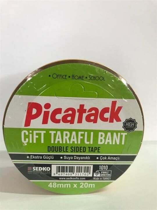 Picador Çift Taraflı Bant 48 Mm 20 Mt Şeffaf Kz-026