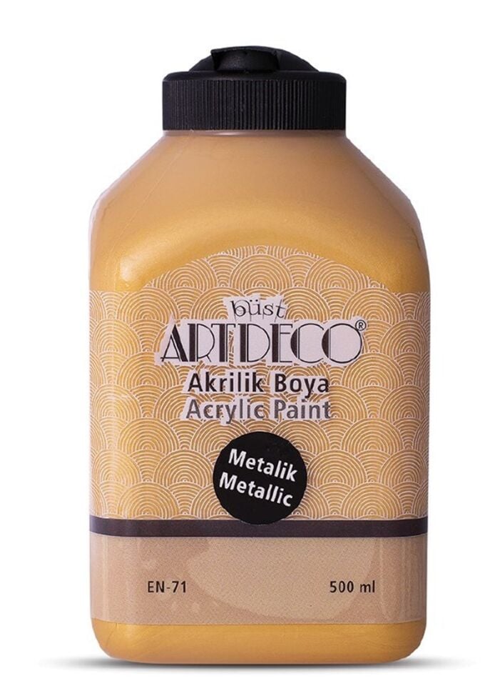 Artdeco Metalik Akrilik Boya 500ml Altın 3721 Lv-y-071l-3721