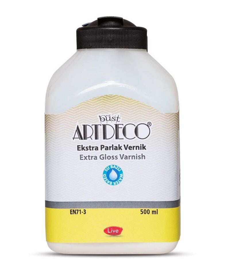 Artdeco Su Bazlı Ekstra Vernik 500 Ml Parlak Lv-y-073l-04