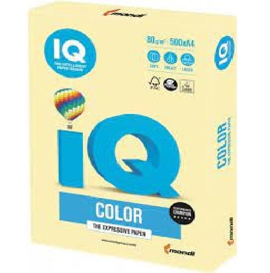Iq Color Fotokopi Kağıdı A4 80 G/m² Sarı Ne1320-ye23