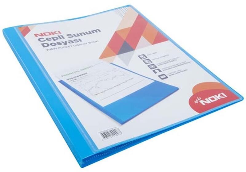 Noki Sunum Dosyası Cepli 40 Yaprak Mavi 64140-n-130