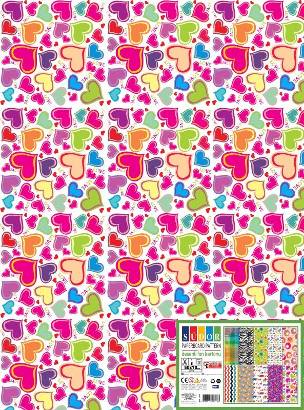 Südor Fon Kartonu 50x70 Cm Karışık Desenli 250 Gr Ek03