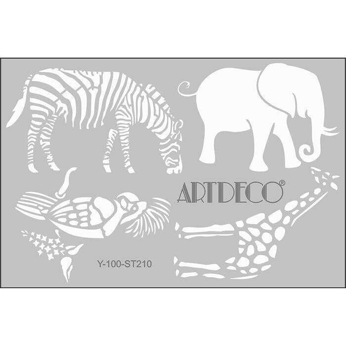 Artdeco Stencil A4 Hayvanlar Alemi-2 210 Lv-y-100-st210