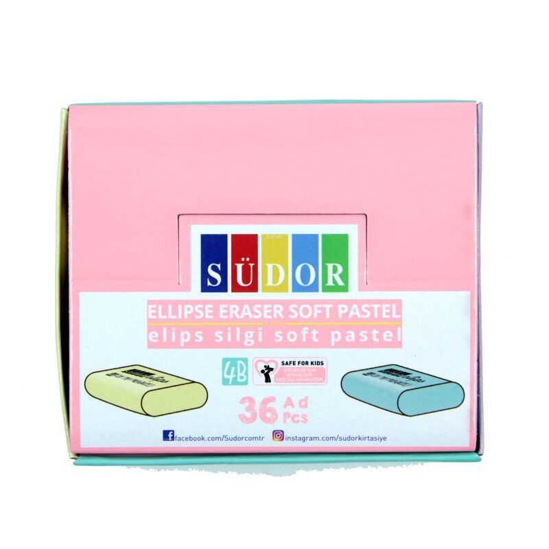 Südor Elips Silgi Soft Pastel 36 Lı Er04