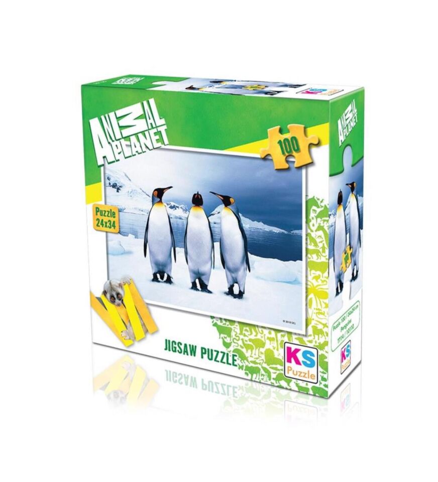 Ks Games Puzzle 100 Parça Penguins Anımal Planet 10110