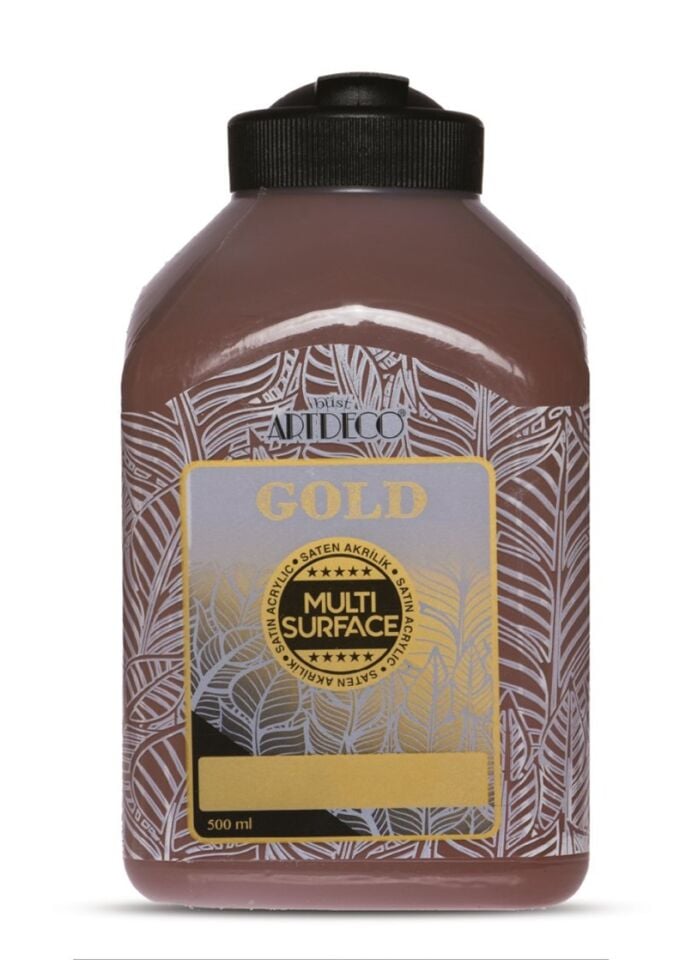 Artdeco Gold Multi-surface Akrilik Boya 500ml Kahverengi 295 Lv-y-g70l-295