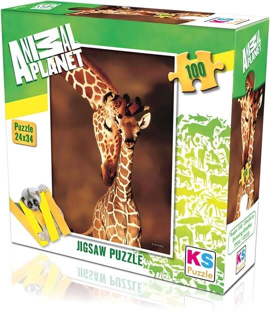 Ks Games Puzzle 100 Parça Stunning Giraffes Anımal Planet 10112