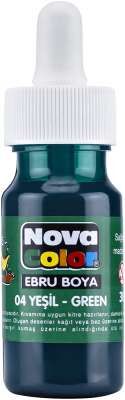 Nova Color Ebru Boya 30ml Damlalıklı Yeşil Nc-243