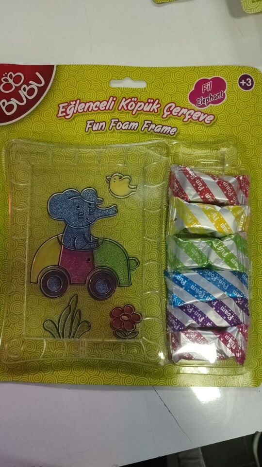 Bu-bu Eğlenceli Köpük Çerçeve Fil Eks001 (ek0010)