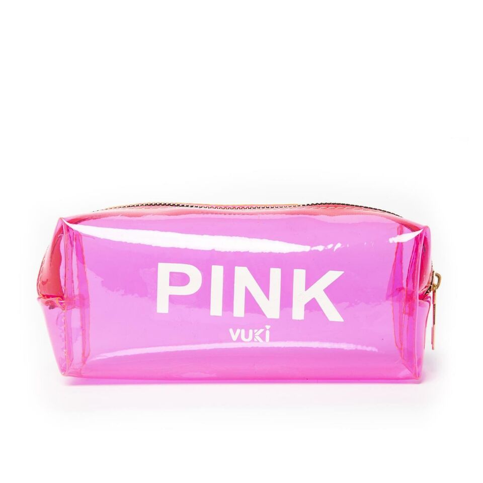 Vuki Kalem Çantası Pembe Şeffaf Vk-0096