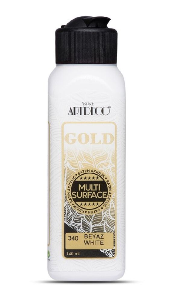 Artdeco Gold Multi-surface Akrilik Boya 140ml Beyaz 340 Lv-y-g70r-340