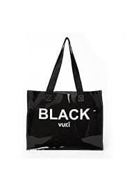 Vuki Şeffaf Siyah El Ve Plaj Çantası Vk-00103-7