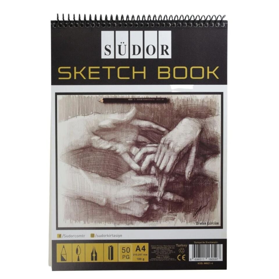 Südor Eskiz (sketch) Defteri 100gr A4 Spr. 50yp.mn21-4