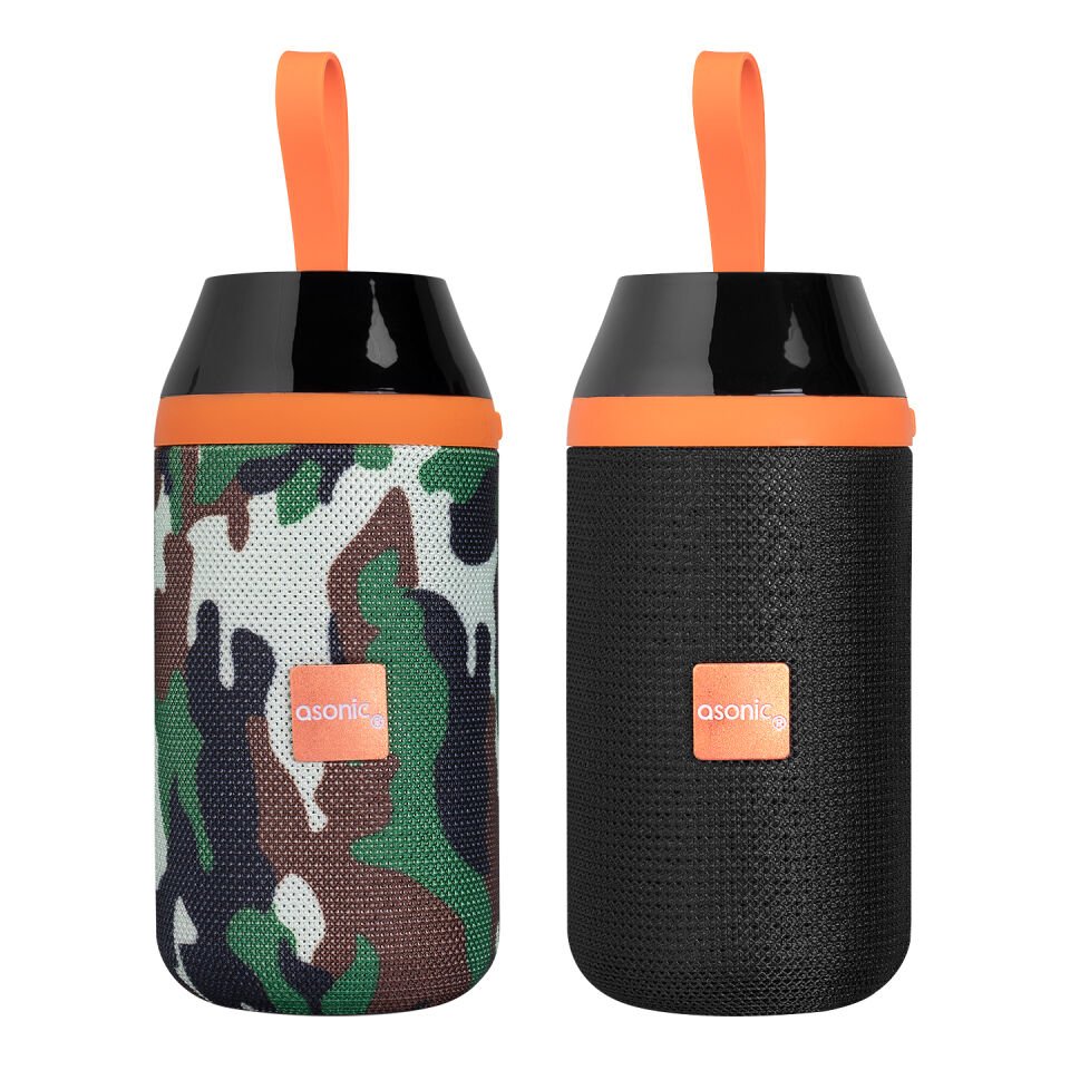 Asonic As-04 Karışık Renkli Bluetooth Usb -aux -tf Card 3.7v 1200mah Taşınabilir Speaker