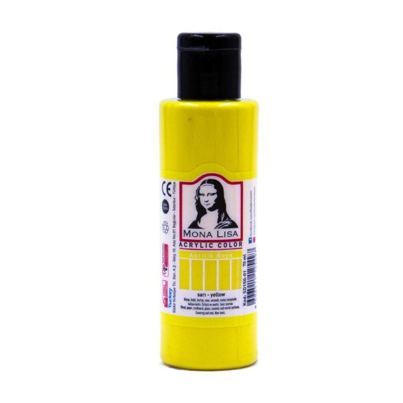 Monalisa Akrilik Boya 70 Ml Limon Sarı Sd150-01
