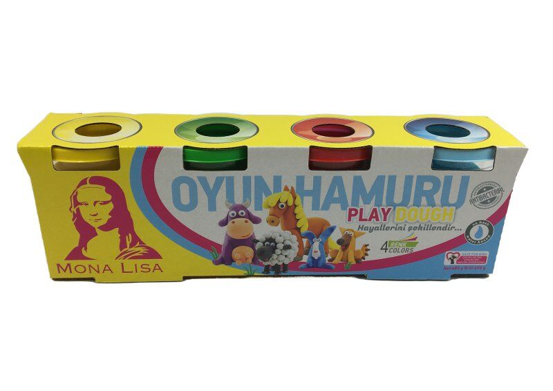 Monalisa Oyun Hamuru 4'lü 120 Gr Sd244