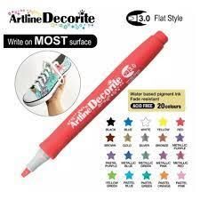 Artline Decorite Chisel Type Kesik Uçlu Marker Red Lv-a-edf-3 Red