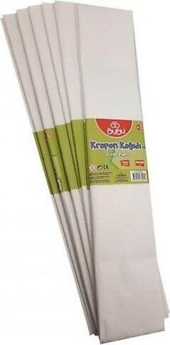 Bu-bu Krepon Kağıdı Beyaz 10'lu Paket Kr0005