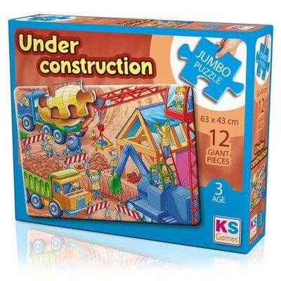 Ks Games Jumbo Puzzle 50 Parça Under Construction Jp-31004