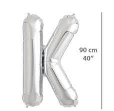 Nedi Party Marty Folyo Harf Balon 40'' Gümüş (k)
