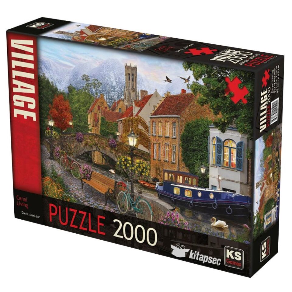 Ks Games Puzzle 2000 Parça Canal Living 22509